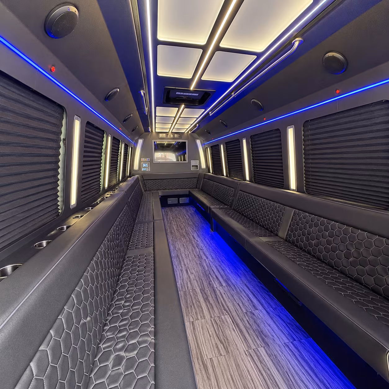 lake worth beach 30 passenger party bus interior