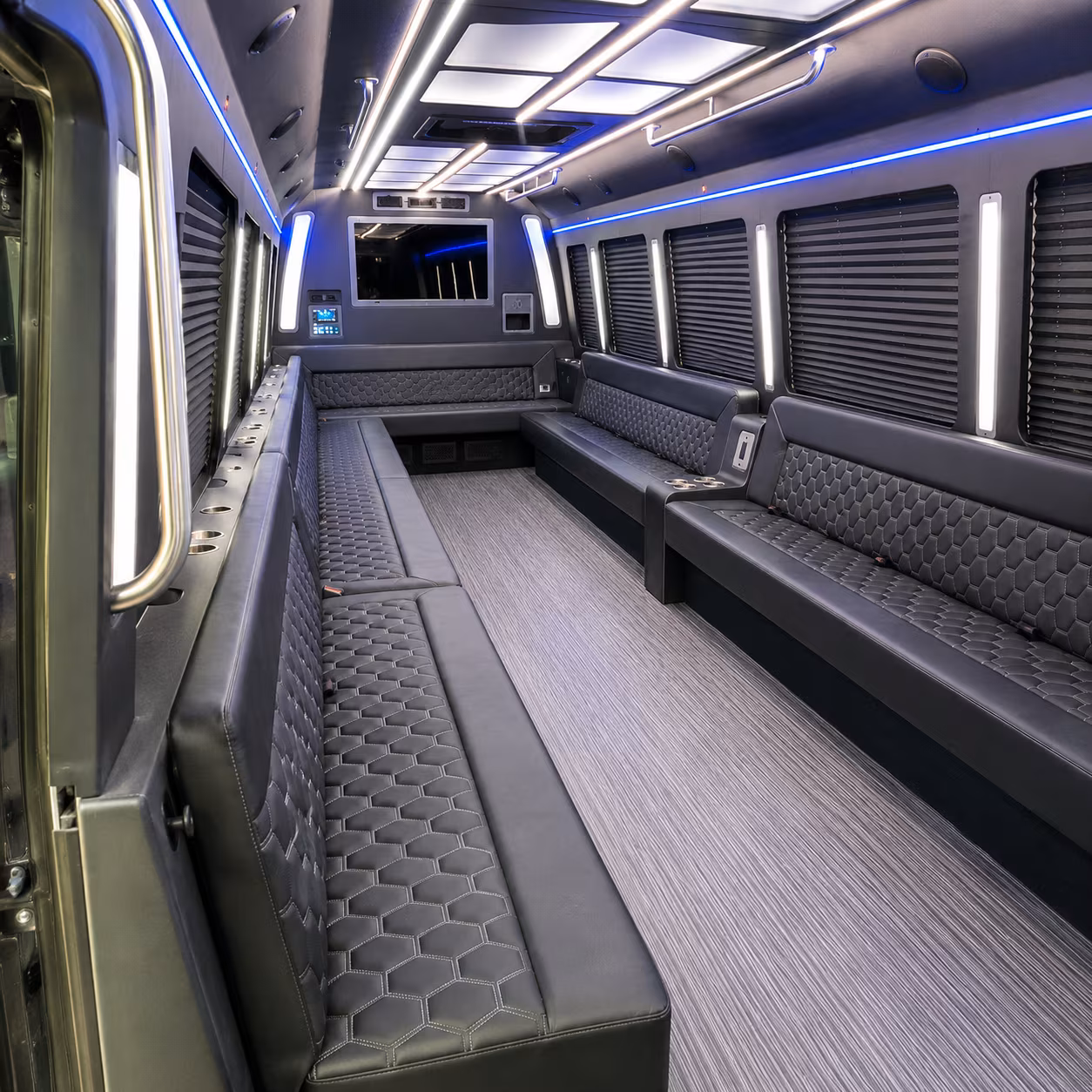 lake worth beach 40 passenger party bus interior