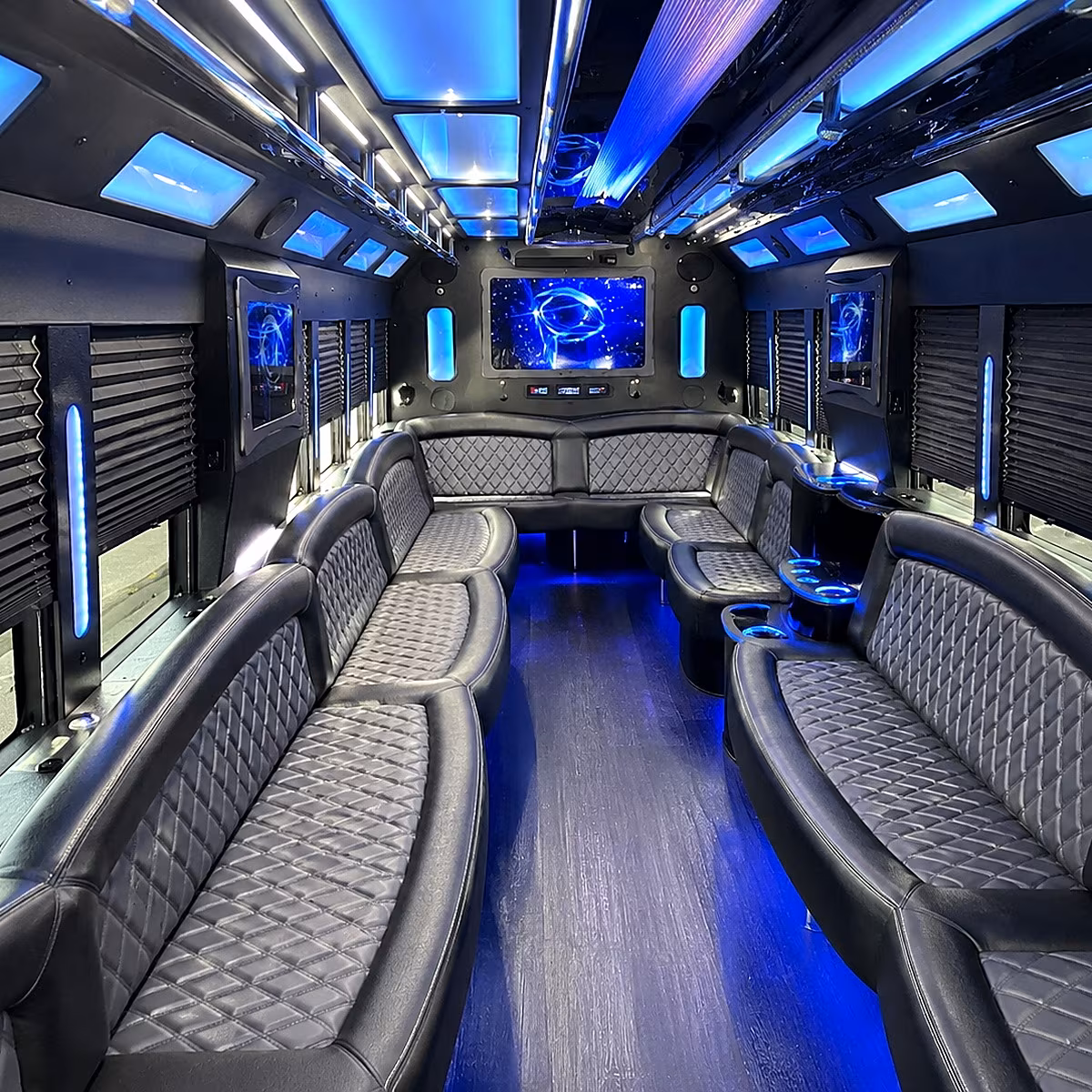 lake worth beach 50 passenger party bus interior
