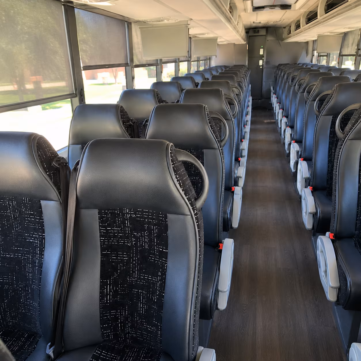 palm beach gardens charter bus rental interior
