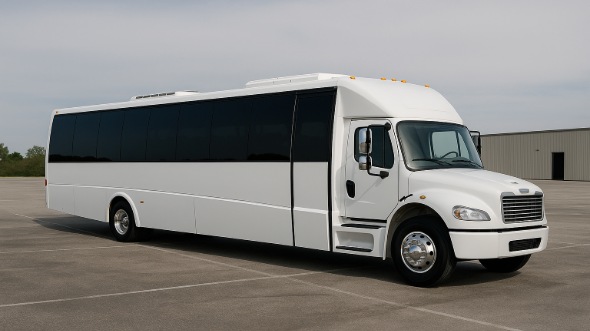 Exterior of Charter Bus Company Palm Beach Gardens's 18 Passenger Minibus in Palm Beach Gardens