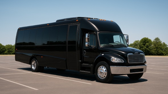Exterior of Charter Bus Company Palm Beach Gardens's 25 Passenger Mini bus in Palm Beach Gardens