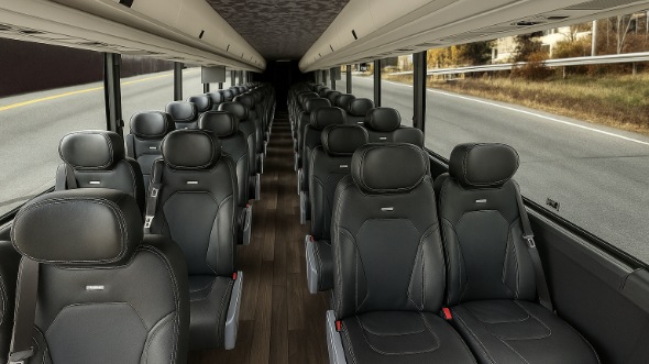 Interior of Charter Bus Company Palm Beach Gardens's 30 Passenger Minibus in Palm Beach Gardens