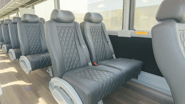 lake worth beach 28 passenger minibus inside