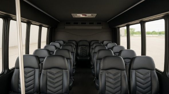 lake worth beach 35 passenger minibus inside