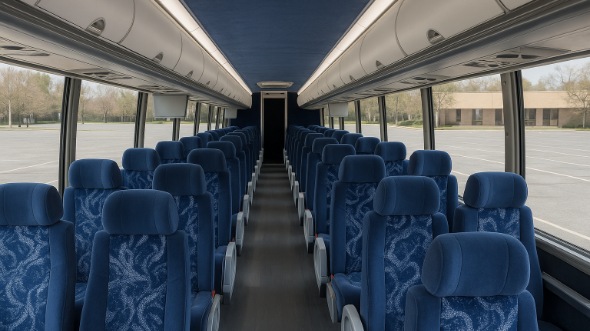 lake worth beach 54 passenger charter bus inside