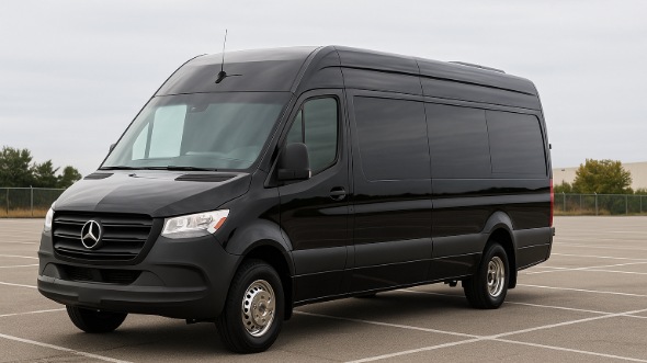 Exterior of Charter Bus Company Palm Beach Gardens's Sprinter Van Rental With Driver in Palm Beach Gardens